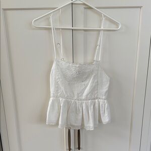 Zara White Lace Camisole Top